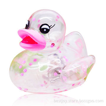 White Flashing and Floating Rubber Duck Bath Toy for Children, CE, RoHS, EN71 Marks